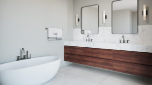 Bristol Wellesley: Contemporary Bathroom (rendering)